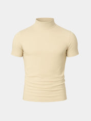 Solid Casual Turtle Neck T-Shirt - Vailor & Veil