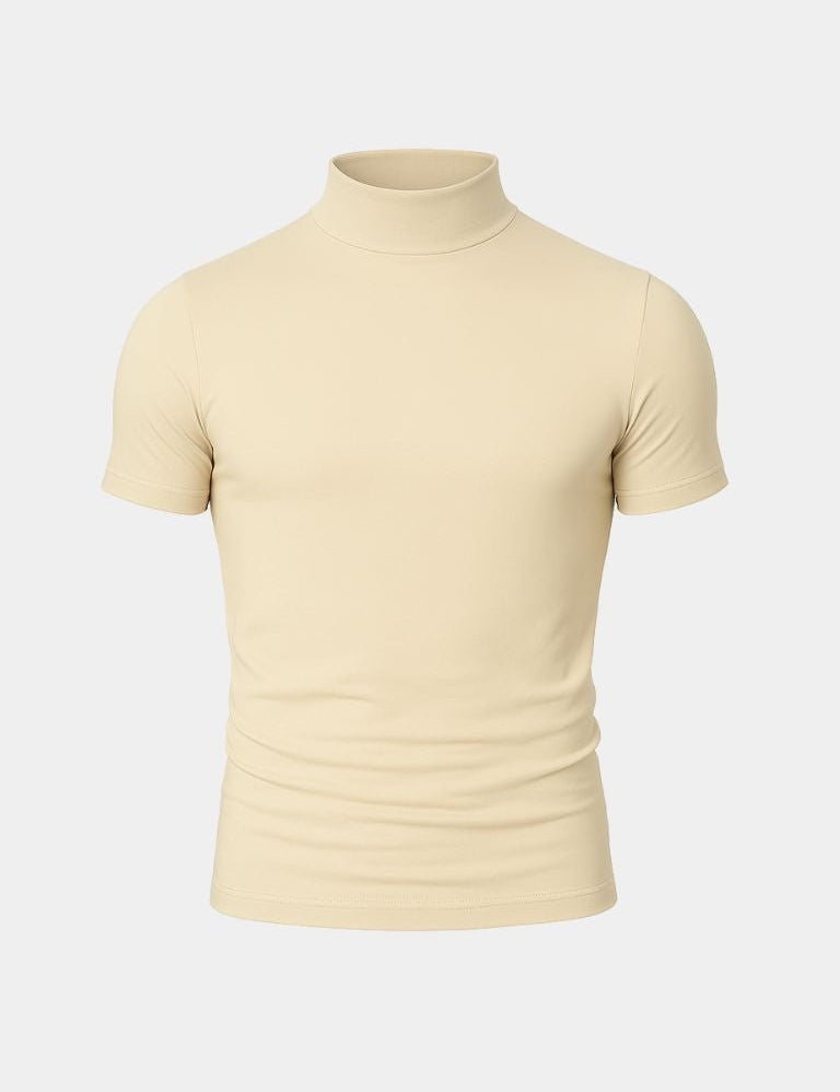 Solid Casual Turtle Neck T-Shirt - Vailor & Veil