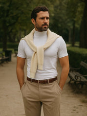 Solid Casual Turtle Neck T-Shirt - Vailor & Veil