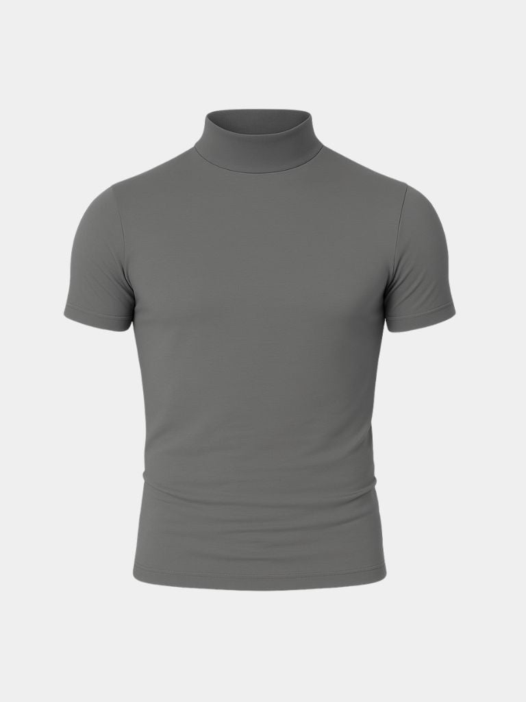 Solid Casual Turtle Neck T-Shirt - Vailor & Veil