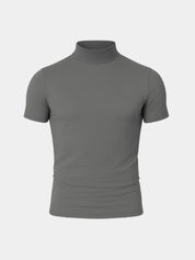 Solid Casual Turtle Neck T-Shirt - Vailor & Veil