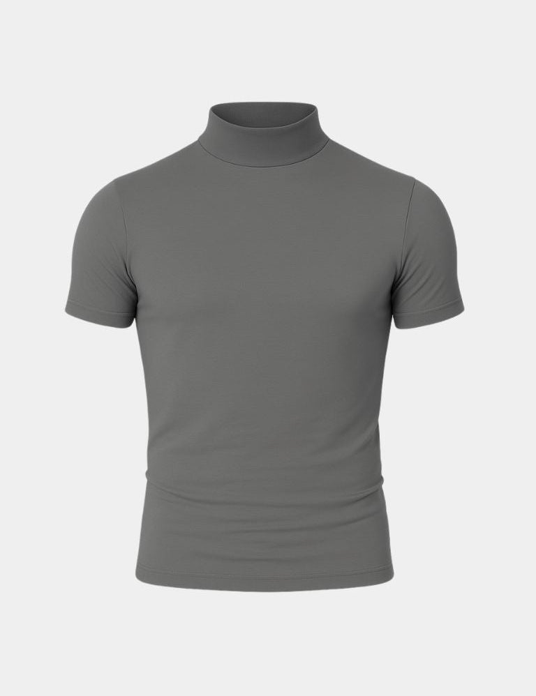 Solid Casual Turtle Neck T-Shirt - Vailor & Veil