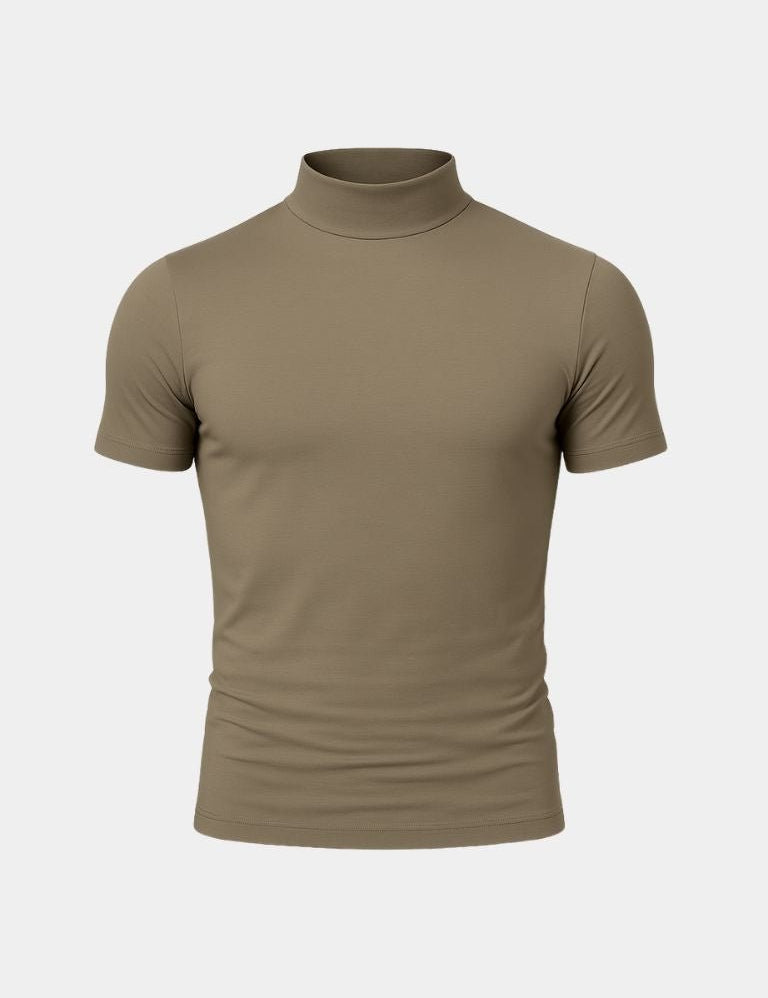 Solid Casual Turtle Neck T-Shirt - Vailor & Veil