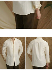 Striped Button Down Seersucker Shirt - Vailor & Veil