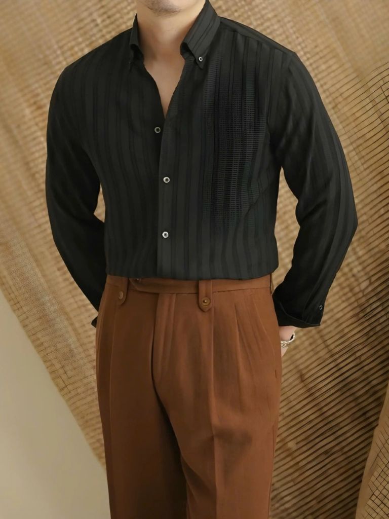 Striped Button Down Seersucker Shirt - Vailor & Veil