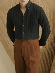 Striped Button Down Seersucker Shirt - Vailor & Veil