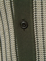 Striped Knit Polo Shirt - Vailor & Veil