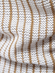 Striped Knit Polo Shirt - Vailor & Veil