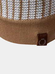 Striped Knit Polo Shirt - Vailor & Veil