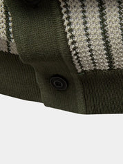 Striped Knit Polo Shirt - Vailor & Veil