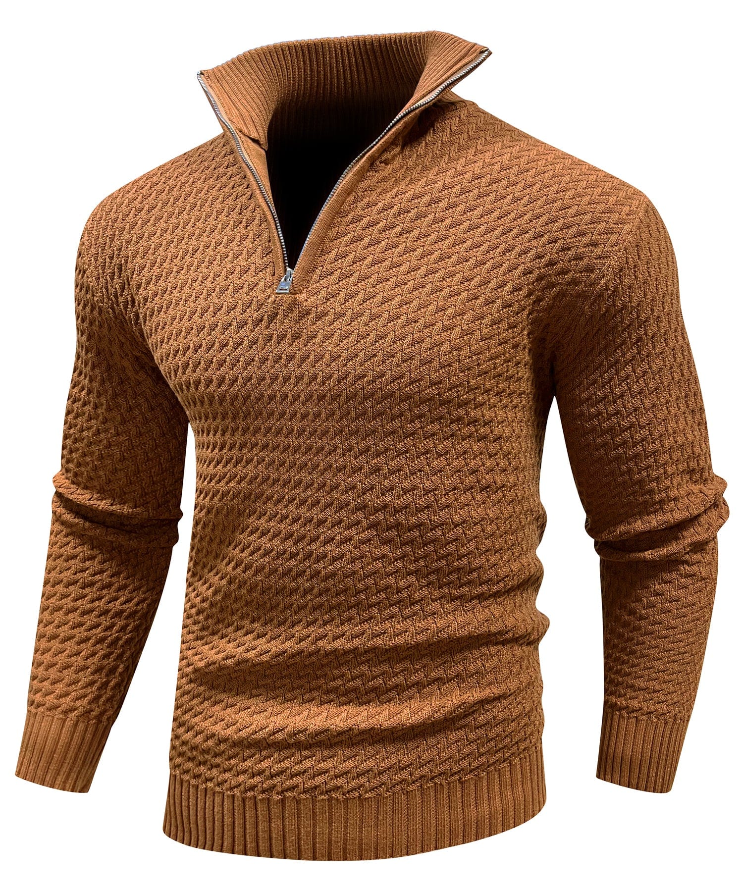 Premium Men's Turtleneck Quarter-Zip (5 Designs)