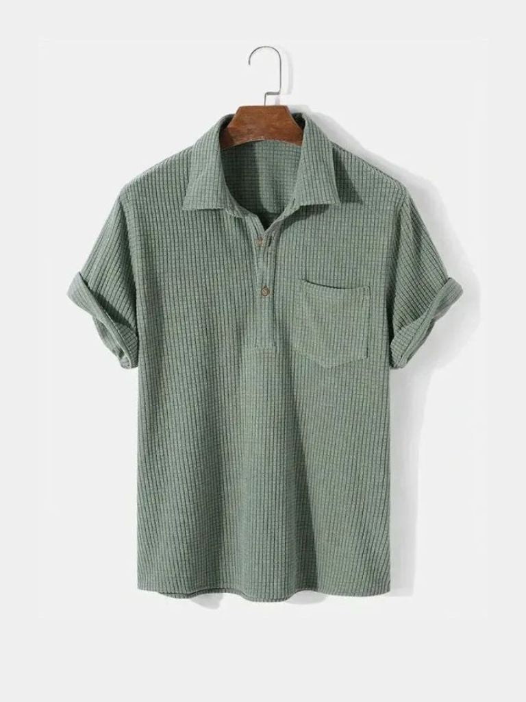 Textured Short Sleeve Shirt - Vailor & Veil