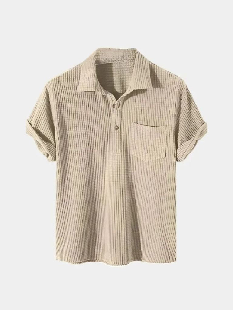 Textured Short Sleeve Shirt - Vailor & Veil