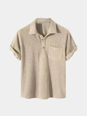 Textured Short Sleeve Shirt - Vailor & Veil