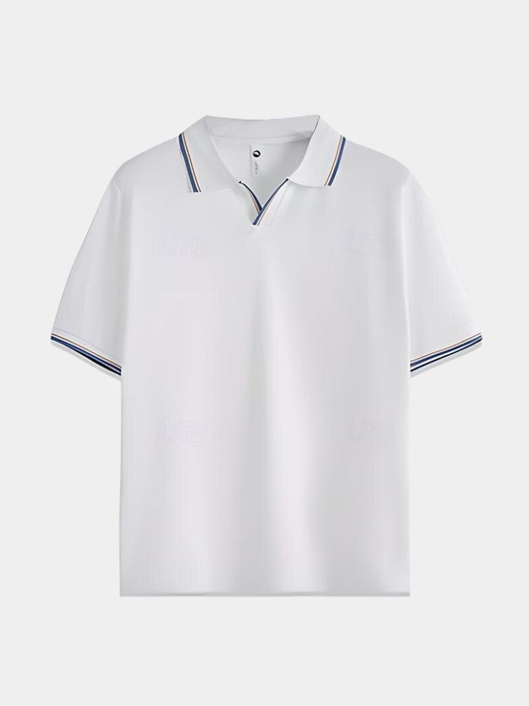 Timeless Black V-Neck Polo - Vailor & Veil