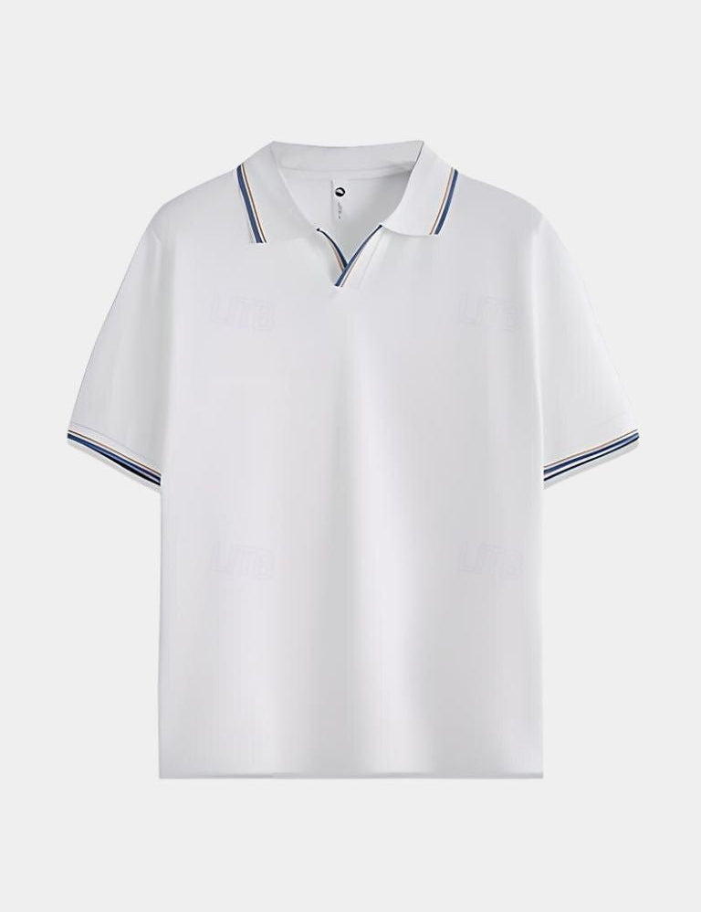 Timeless Black V-Neck Polo - Vailor & Veil