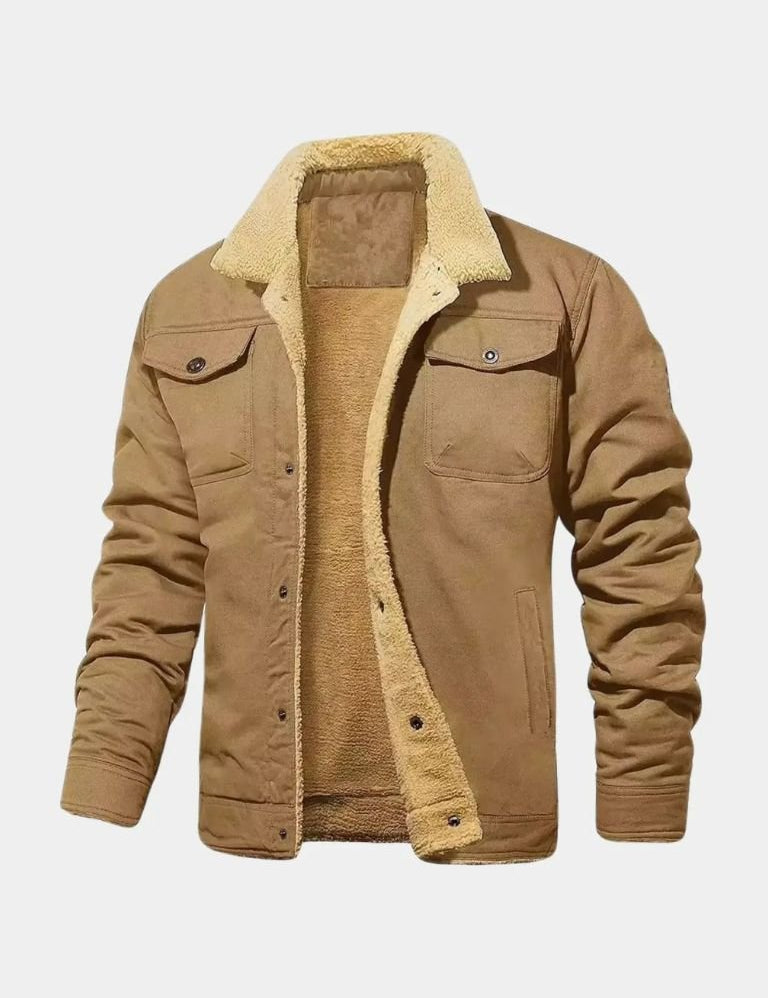 Vintage Fleece Bomber Jacket - Vailor & Veil