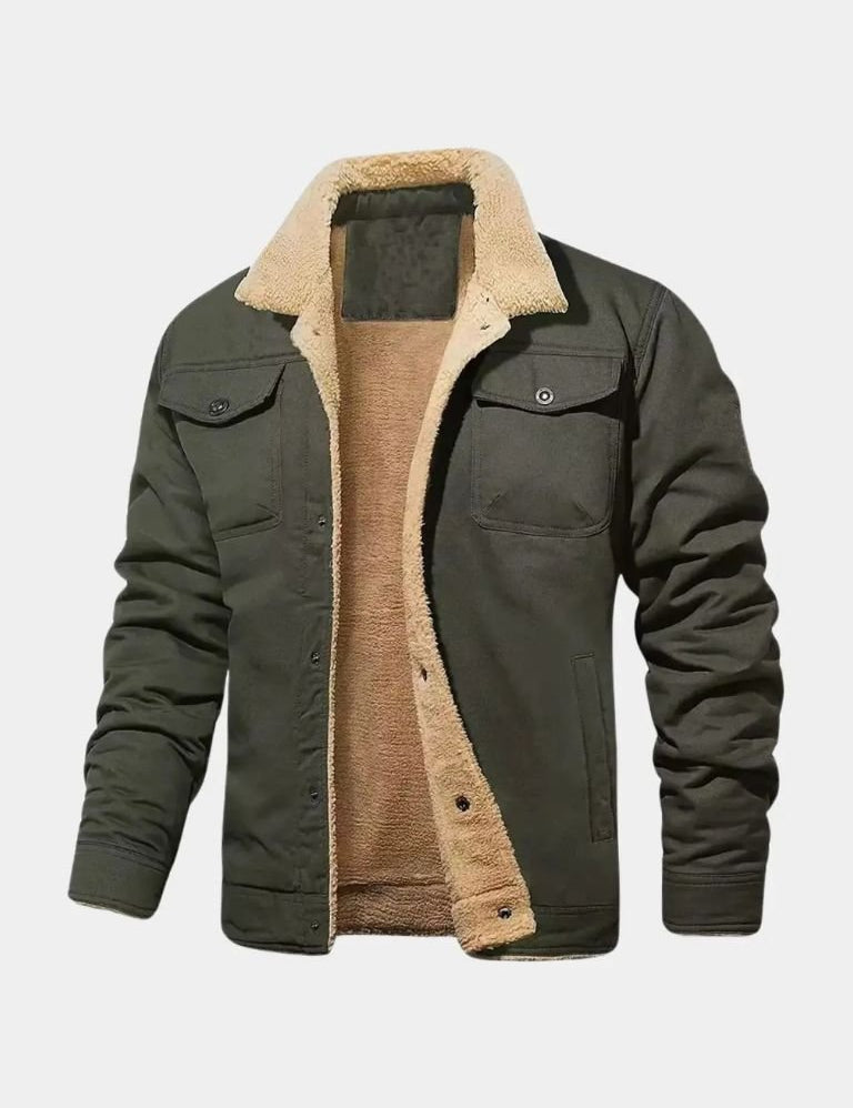 Vintage Fleece Bomber Jacket - Vailor & Veil