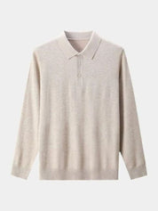Wool Knit Button Up Polo Pullover - Vailor & Veil
