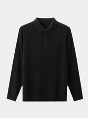 Wool Knit Button Up Polo Pullover - Vailor & Veil