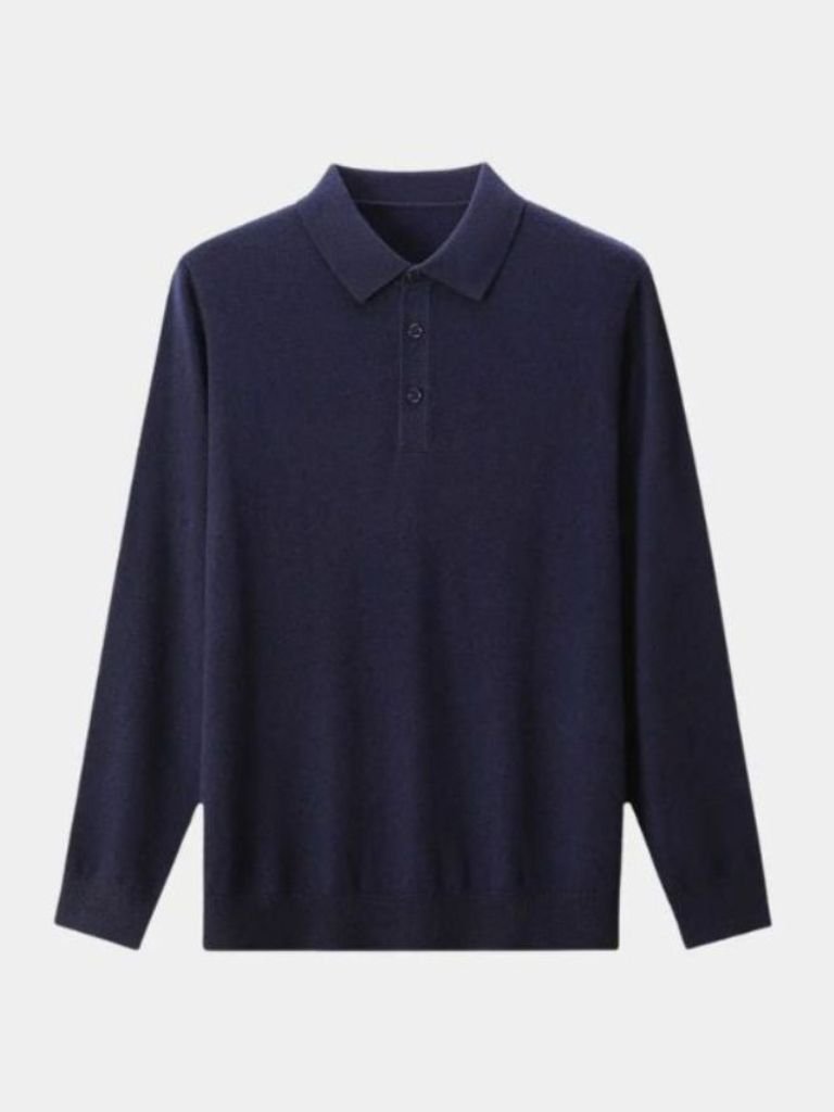 Wool Knit Button Up Polo Pullover - Vailor & Veil