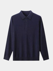 Wool Knit Button Up Polo Pullover - Vailor & Veil