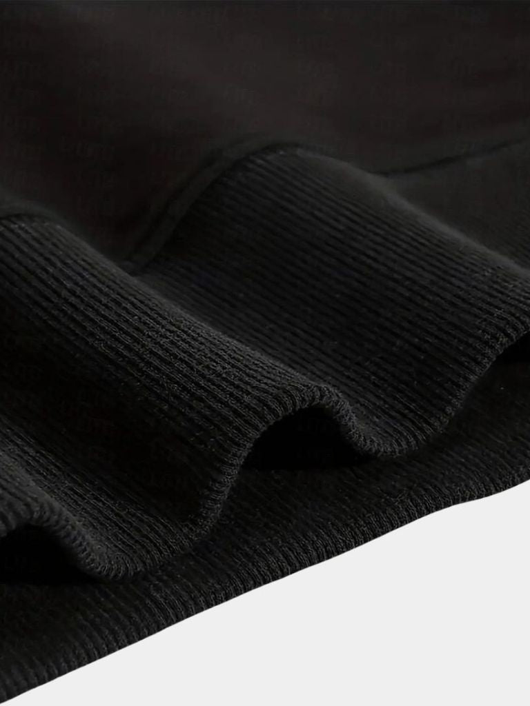 Zip Black Lapel Sports Hoodie Sweatshirt - Vailor & Veil