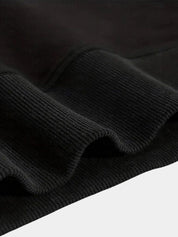 Zip Black Lapel Sports Hoodie Sweatshirt - Vailor & Veil