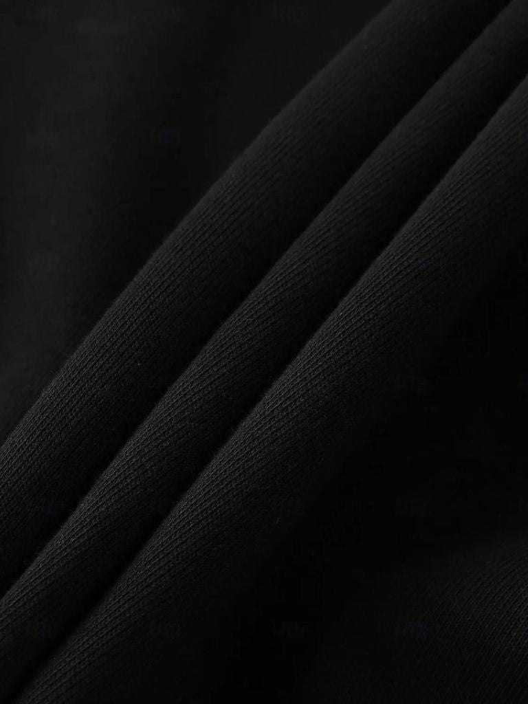 Zip Black Lapel Sports Hoodie Sweatshirt - Vailor & Veil