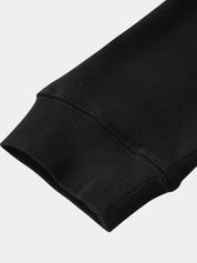 Zip Black Lapel Sports Hoodie Sweatshirt - Vailor & Veil